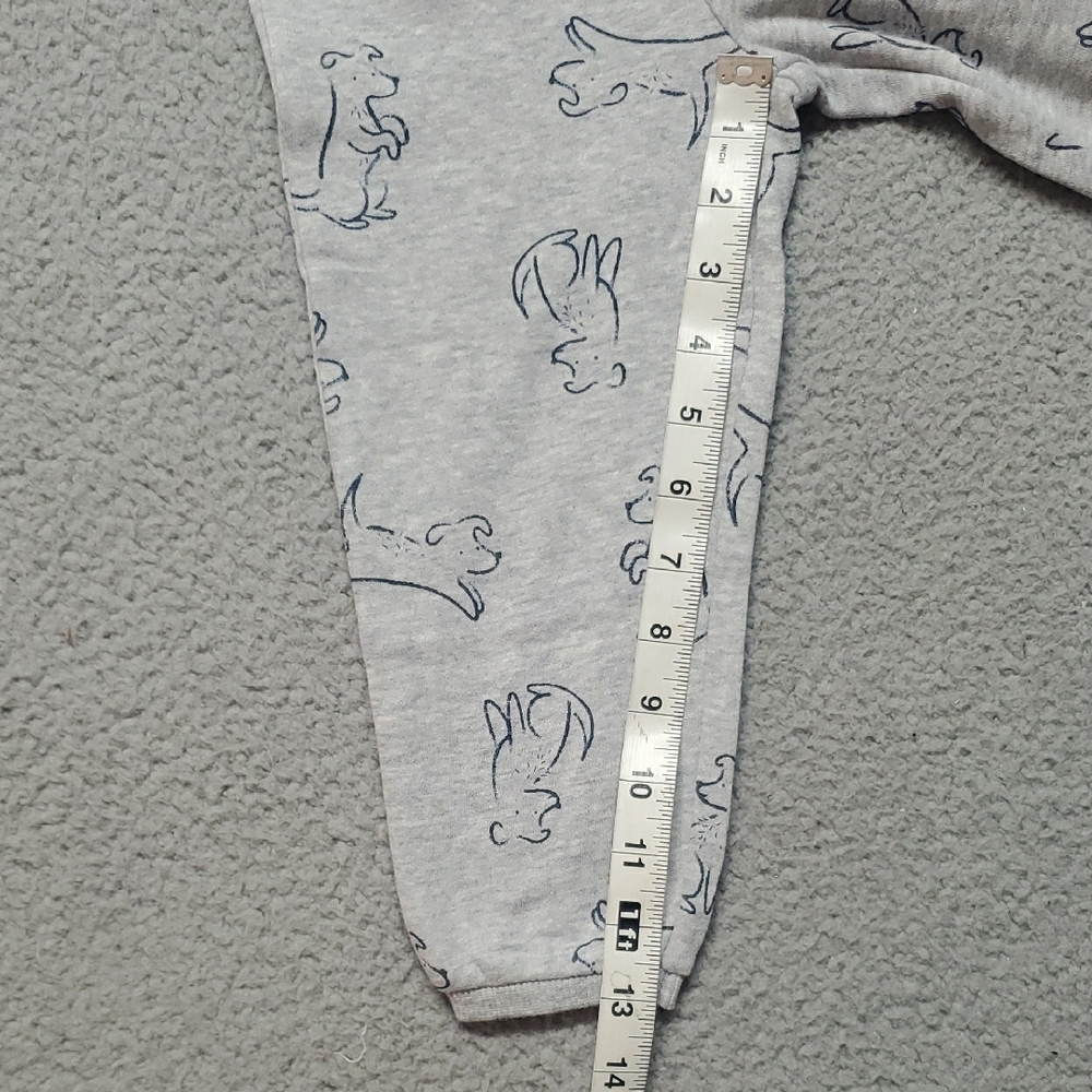 Carter's Gray Jogger Pants with Navy Dog Outline Size 24m - Picture 9 of 9